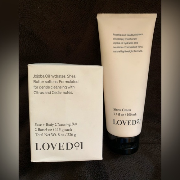 Loved 01 Other - LOVED 01 ladies JOJOBA (2) face cleansers (1) shave cream Made in USA unused New